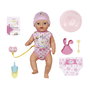 MGA Baby Born Muñeca Lena 36cm con 7 Funciones (Bebe, Hace Pipí, Duerme) + 7 Accesorios