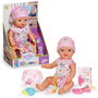 MGA Baby Born Muñeca Lena 36cm con 7 Funciones (Bebe, Hace Pipí, Duerme) + 7 Accesorios