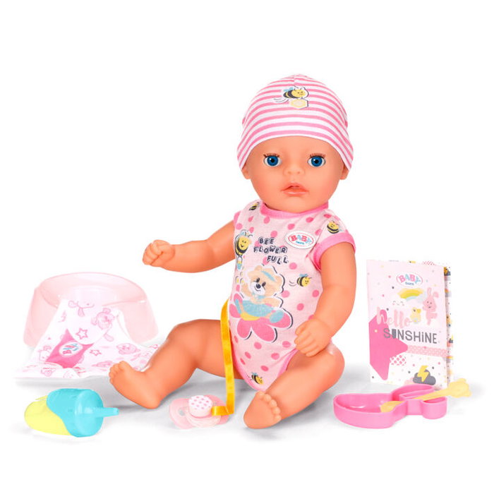 Zapf Creation Baby Born Muñeca Niña 36cm con 7 funciones, 834596