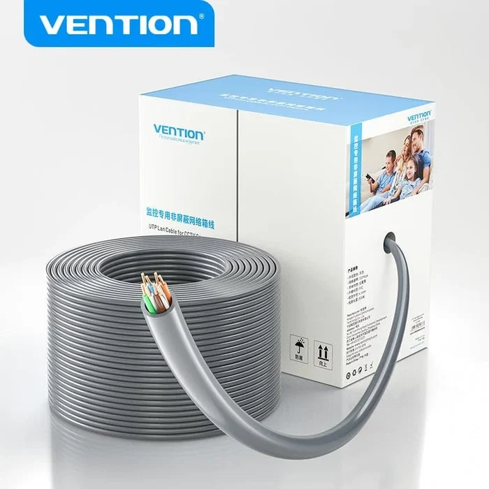 Vention Bobina de Cable de Red RJ45 UTP Cat 5e IJCH305 Gris 305m