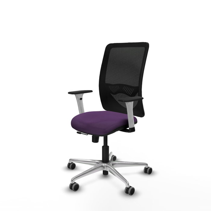 PIQUERAS Y CRESPO Silla de oficina Zulema con mecanismo Sincro/Traslack, Morado y Negro PIQUERAS Y CRESPO Silla de oficina Zulema con mecanismo Sincro/Traslack, Morado y Negro