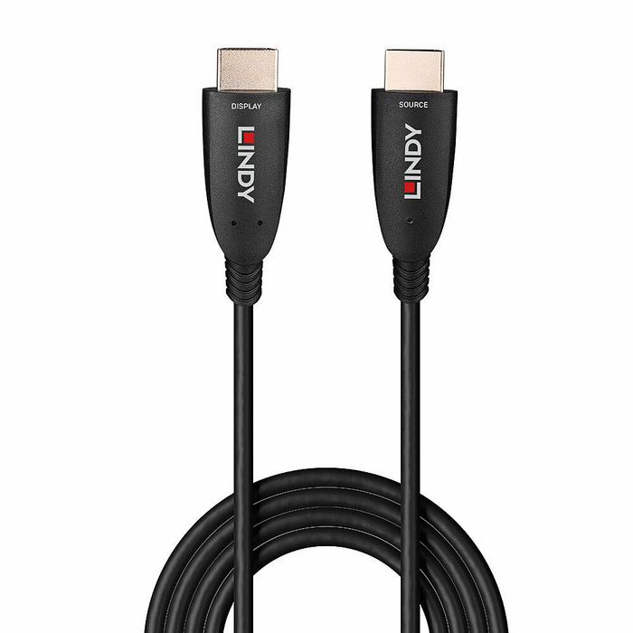 Lindy Cable HDMI 2.1 Fibra Óptica Híbrido 8K60 48Gbps 60m - eARC, VRR, ALLM, HDR10+, Dolby Vision