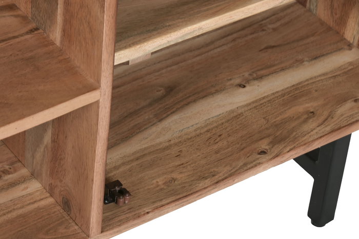 DKD Home Decor Mueble TV Moderno Marron Negro 140 x 40 x 55 cm