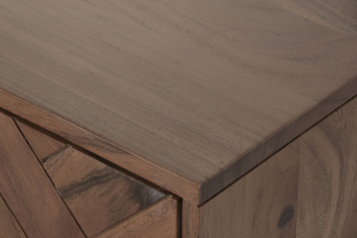 DKD Home Decor Mueble TV Moderno Marron Negro 140 x 40 x 55 cm