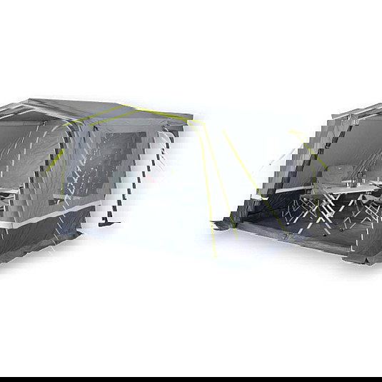 High Peak Tramp 2.0 Busvorzelt Tienda de Campaña Grupo, Estructura Rígida, Impermeable 4 m, Gris/Limette