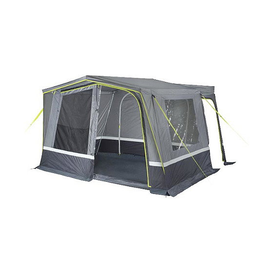 High Peak Tramp 2.0 Busvorzelt Tienda de Campaña Grupo, Estructura Rígida, Impermeable 4 m, Gris/Limette