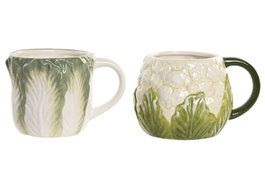 DKD Home Decor Taza de Gres Hortalizas FRUITS 24