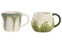 DKD Home Decor Taza de Gres Hortalizas FRUITS 24