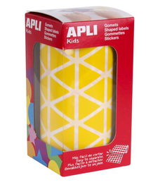 Gomets Apli Rollo 59H Triangulo 20 Mm Amarillo 2.832 Uds. (04867)