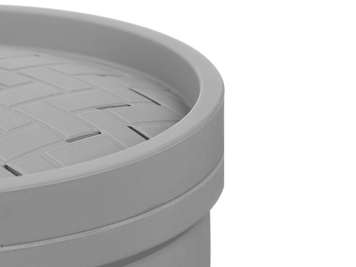 Kinvara Vaporera de Silicona Gris 17.5x17.5x10.5 cm (Set de 12)