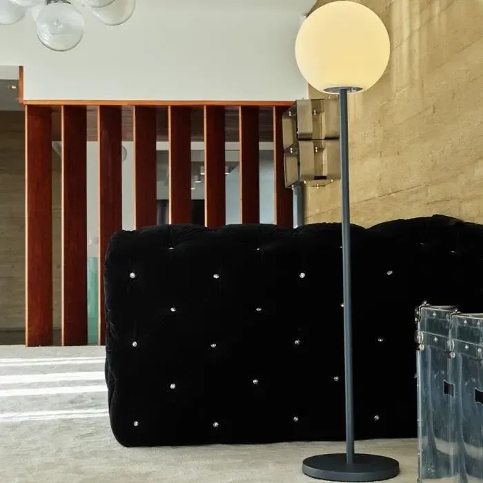 Lumisky LUNY TALL Lámpara de Pie Luminosa Al. 150 cm Base Metálica Diseño Escandinavo LED Blanco Cálido y Blanco Regulable