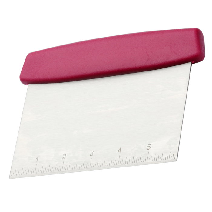 Lily Cook Rasqueta Cortador de Masa con Lámina de Acero Inoxidable y Divisiones Numéricas, 17x12 cm