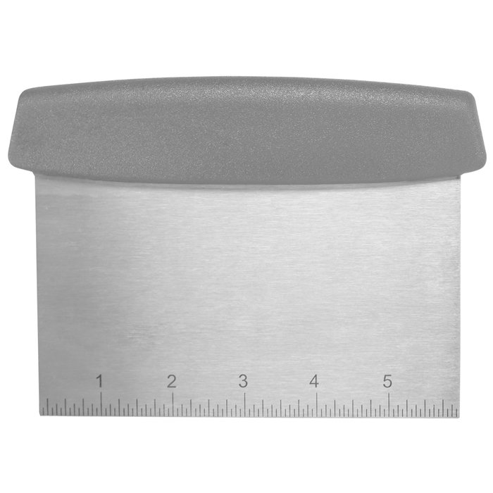 Lily Cook Rasqueta Cortador de Masa con Lámina de Acero Inoxidable y Divisiones Numéricas, 17x12 cm