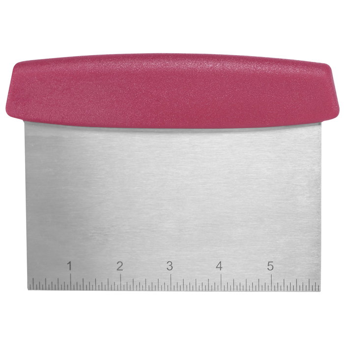 Lily Cook Rasqueta Cortador de Masa con Lámina de Acero Inoxidable y Divisiones Numéricas, 17x12 cm