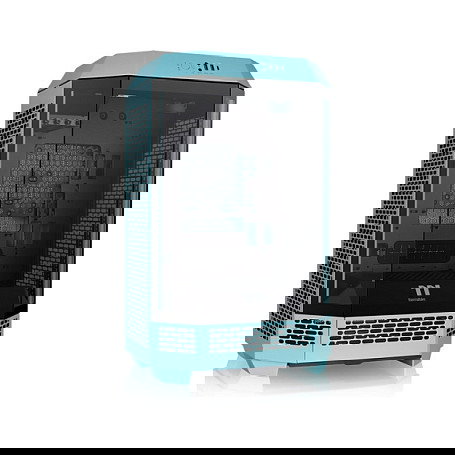 Thermaltake Caja PC The Tower 300 Turquoise Micro Torre ATX/Mini-ATX SPCC con Panel de Vidrio Templado para Hogar/Oficina