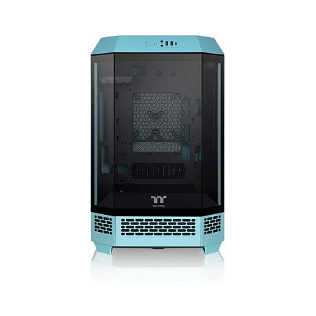 Thermaltake Caja PC The Tower 300 Turquoise Micro Torre ATX/Mini-ATX SPCC con Panel de Vidrio Templado para Hogar/Oficina
