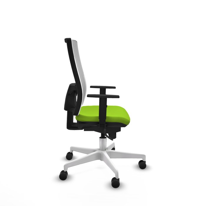 PIQUERAS Y CRESPO Silla de oficina Horna Pistacho y Blanco con mecanismo Sincro PIQUERAS Y CRESPO Silla de oficina Horna Pistacho y Blanco con mecanismo Sincro