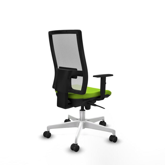 PIQUERAS Y CRESPO Silla de oficina Horna Pistacho y Blanco con mecanismo Sincro PIQUERAS Y CRESPO Silla de oficina Horna Pistacho y Blanco con mecanismo Sincro