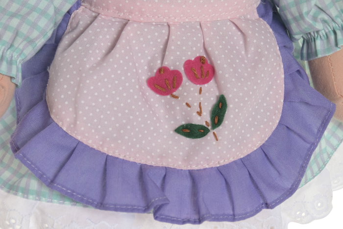 DKD Home Decor Muñeca Kids Azul Rosa 15 x 35 x 24 cm (4 Unidades) Colección Muñecas
