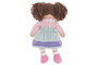DKD Home Decor Muñeca Kids Azul Rosa 15 x 35 x 24 cm (4 Unidades) Colección Muñecas
