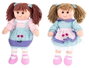 DKD Home Decor Muñecas de Poliéster y Algodón Surtido (2 unidades) Azul y Rosa de 24x15x35 cm