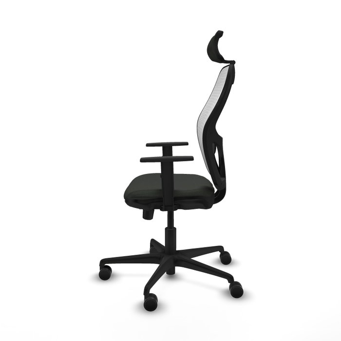 PIQUERAS Y CRESPO Silla de oficina Jorquera con mecanismo Sincro/Traslack, Negro/Blanco PIQUERAS Y CRESPO Silla de oficina Jorquera con mecanismo Sincro/Traslack, Negro/Blanco