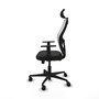 PIQUERAS Y CRESPO Silla de oficina Jorquera con mecanismo Sincro/Traslack, Negro/Blanco