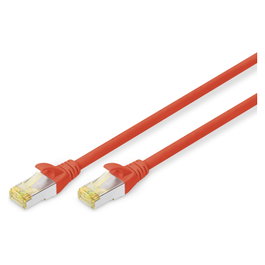 Digitus Cable de conexión CAT 6A S/FTP 0,25m Rojo