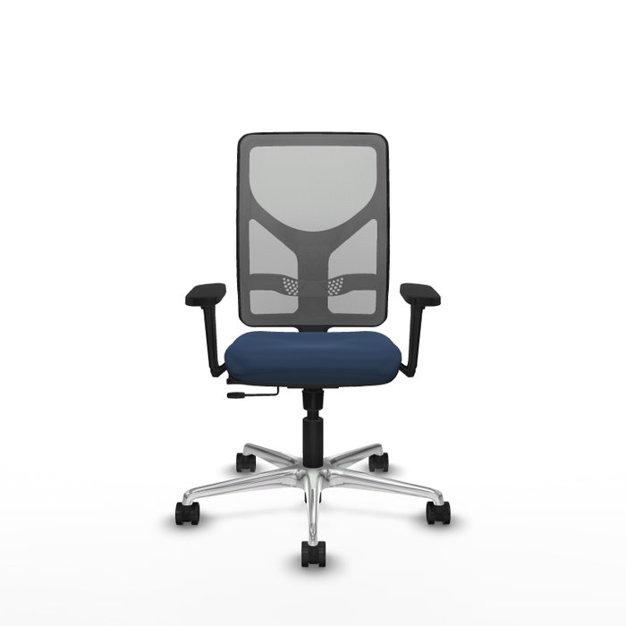 PIQUERAS Y CRESPO Silla de oficina Motilla Azul marino y Gris PIQUERAS Y CRESPO Silla de oficina Motilla Azul marino y Gris