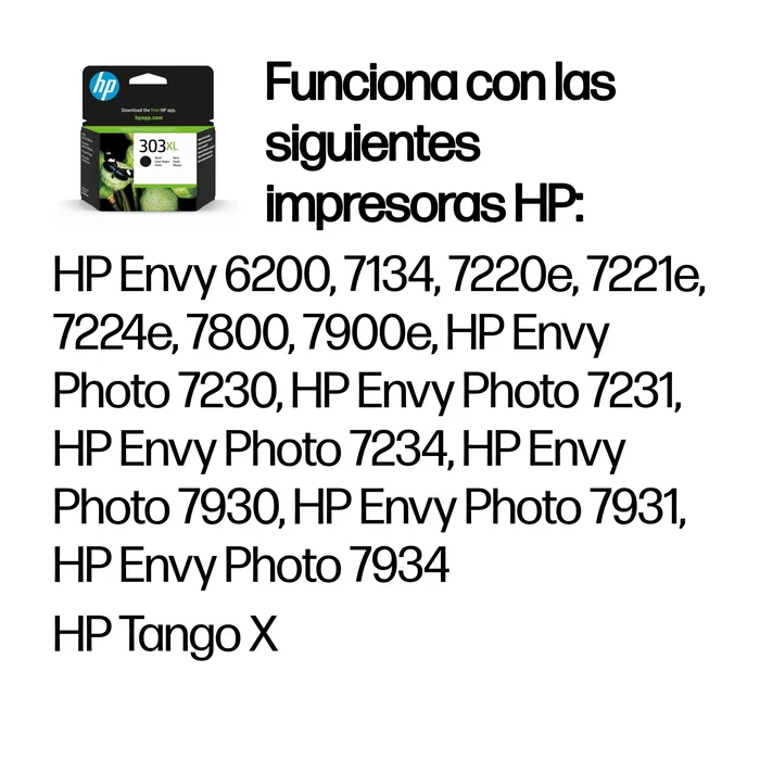 HP 303XL Cartucho de Tinta Negro Original