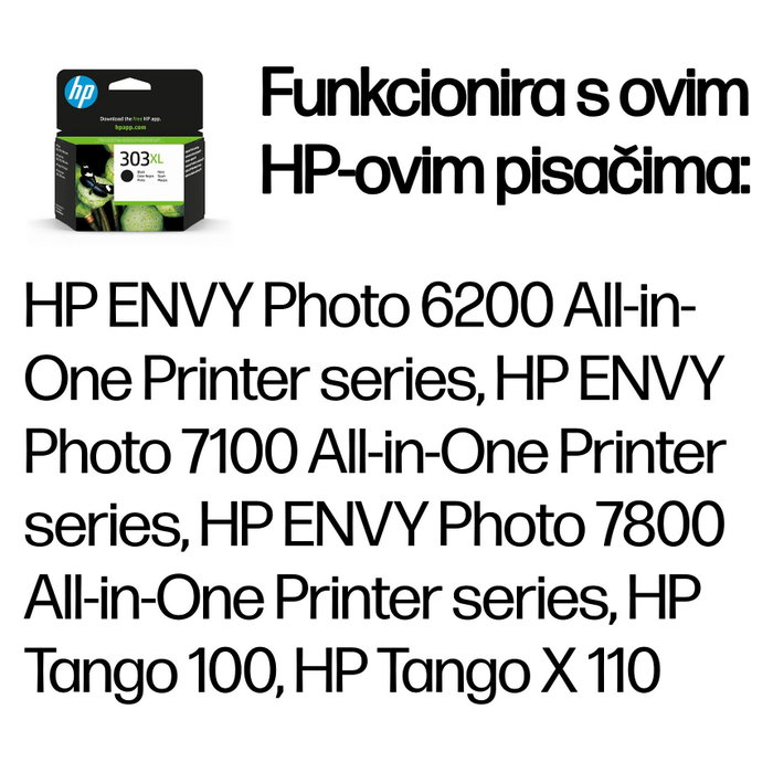 HP Cartucho de Tinta Original 303XL Negro HP Cartucho de Tinta Original 303XL Negro