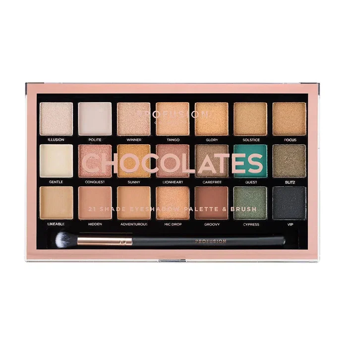 Profusion Cosmetics Chocolates Paleta de sombras de ojos, 21 tonos Profusion Cosmetics Chocolates Paleta de sombras de ojos, 21 tonos