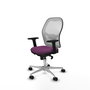 PIQUERAS Y CRESPO Silla de oficina Jorquera con mecanismo Sincro, Morado y Blanco
