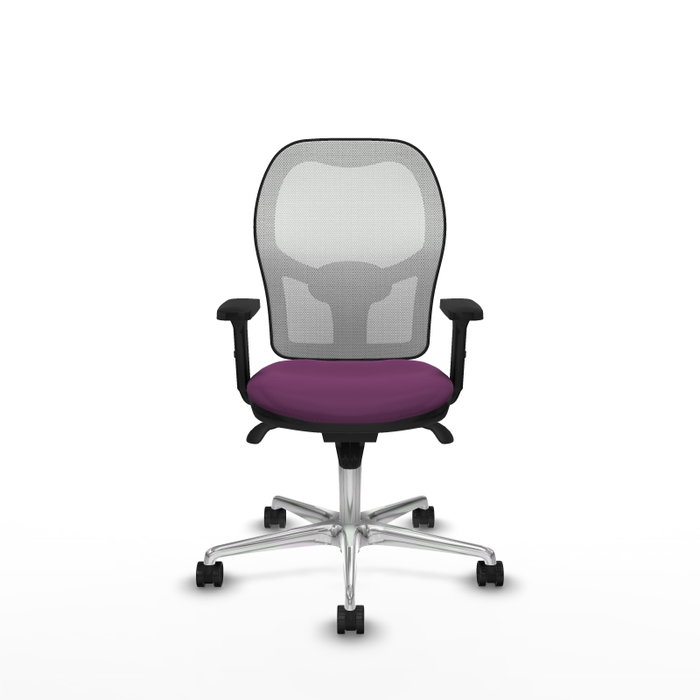 PIQUERAS Y CRESPO Silla de oficina Jorquera con mecanismo Sincro, Morado y Blanco PIQUERAS Y CRESPO Silla de oficina Jorquera con mecanismo Sincro, Morado y Blanco