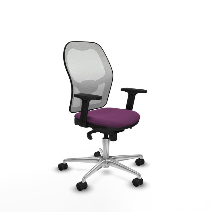 PIQUERAS Y CRESPO Silla de oficina Jorquera con mecanismo Sincro, Morado y Blanco PIQUERAS Y CRESPO Silla de oficina Jorquera con mecanismo Sincro, Morado y Blanco
