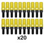 Omp OMP SPEED Juego de 20 Tornillos con Protector de Aluminio Amarillo M14x1.25