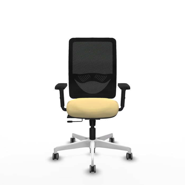 PIQUERAS Y CRESPO Silla de oficina Zulema con mecanismo Sincro/Traslack, Crema y Negro PIQUERAS Y CRESPO Silla de oficina Zulema con mecanismo Sincro/Traslack, Crema y Negro