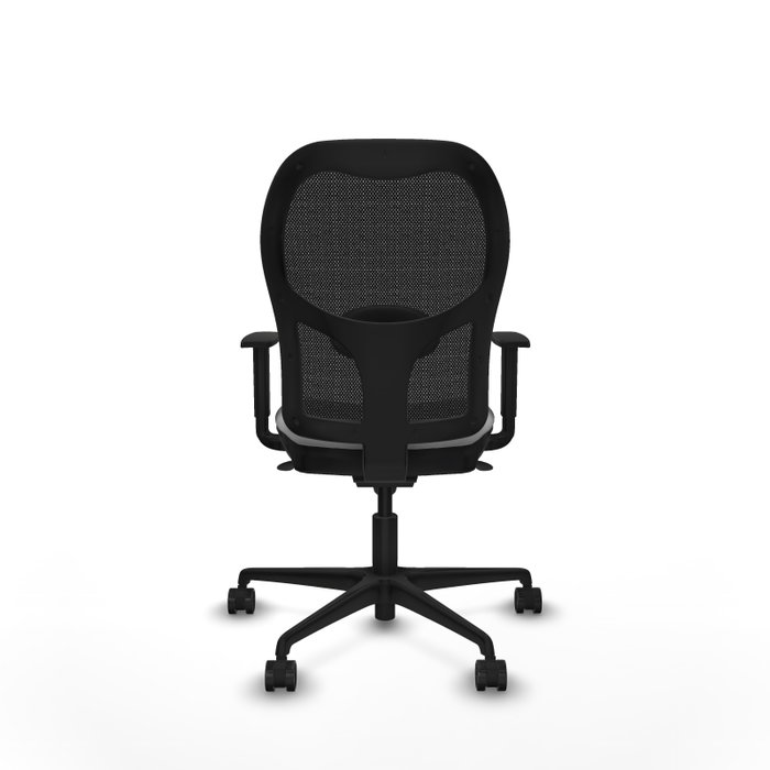 PIQUERAS Y CRESPO Silla de oficina Jorquera con mecanismo Sincro, tela gris claro y malla negra PIQUERAS Y CRESPO Silla de oficina Jorquera con mecanismo Sincro, tela gris claro y malla negra