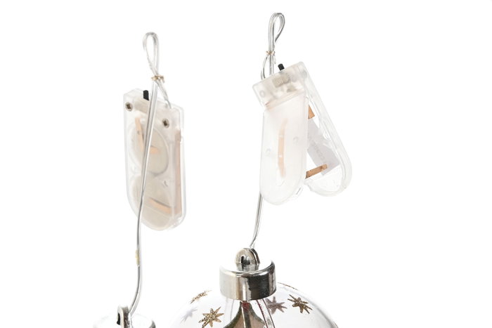 DKD Home Decor Decoración Colgante LED 8x8x8 Surtida