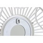 DKD Home Decor Set de 3 Espejos de Cristal 25x25 cm, Surtido Dorado y Blanco