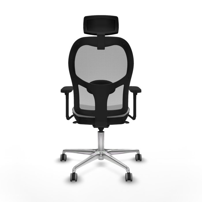 PIQUERAS Y CRESPO Silla de oficina Jorquera Gris con mecanismos Sincro y Brazos 3D
