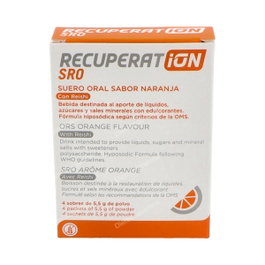 RECUPERAT-ION Suero Oral Sabor Naranja 4 Sobres