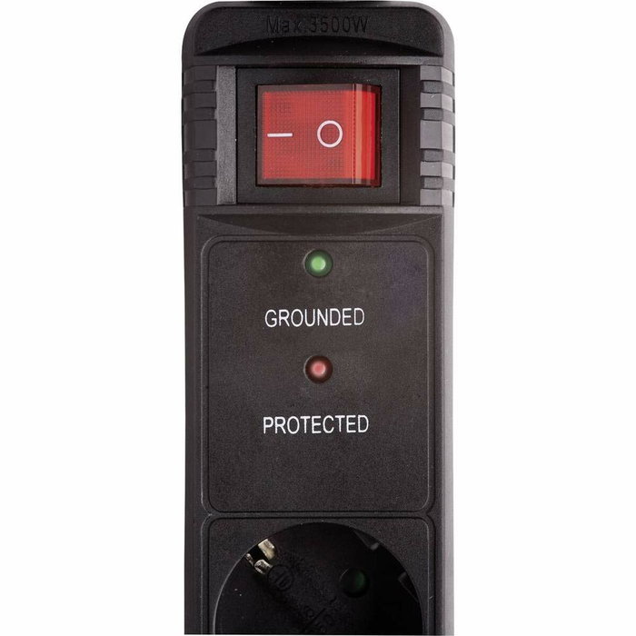 Energenie SPG5-C-15 Regleta con limitador de tensión, 5 salidas, 4,5 m, negro