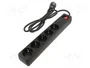 Energenie SPG5-C-15 Regleta Limitador de Tensión con 5 Salidas AC y 4,5 m de Cable, Negro