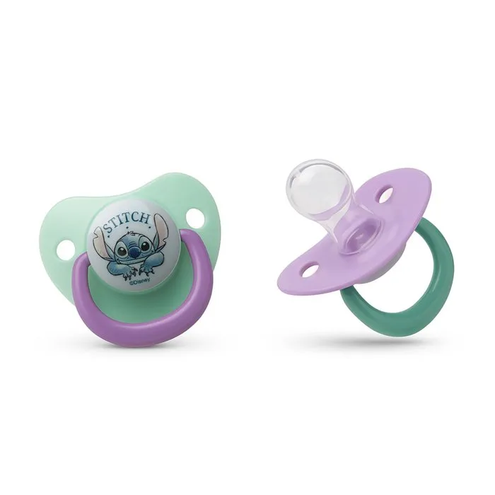 Thermobaby THE8412497109678 Chupete Anatómico de Silicona Lilo & Stitch - Paquete de 2 unidades - A partir de 6 meses