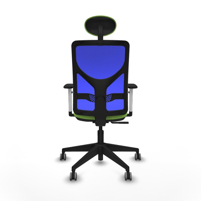PIQUERAS Y CRESPO Silla de oficina Motilla con mecanismo Sincro, Tela Pistacho y Malla Azul PIQUERAS Y CRESPO Silla de oficina Motilla con mecanismo Sincro, Tela Pistacho y Malla Azul