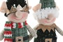 DKD Home Decor Figura Navidad Tradicional Elfo Verde Rojo Poliester 18 x 19 x 26 cm (12 Unidades)