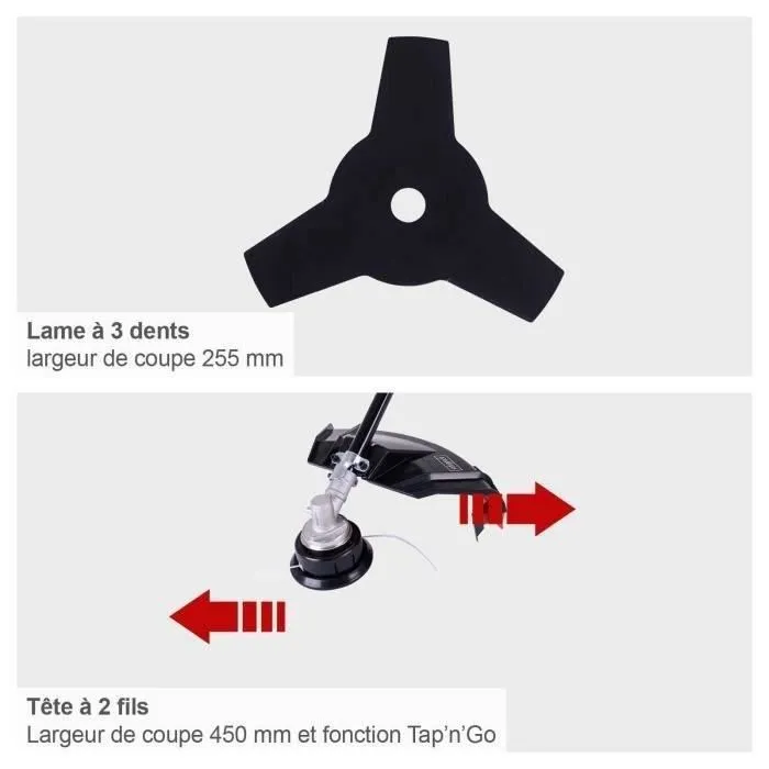Scheppach BCH3300-100PB Desbrozadora de Gasolina 32,6 cm³ con Carrete y Arnés de Hombro Scheppach BCH3300-100PB Desbrozadora de Gasolina 32,6 cm³ con Carrete y Arnés de Hombro
