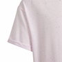 Camiseta de Manga Corta Infantil Adidas G Fi Bl Rosa