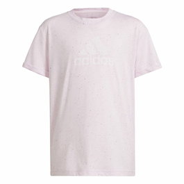 Camiseta de Manga Corta Infantil Adidas G Fi Bl Rosa